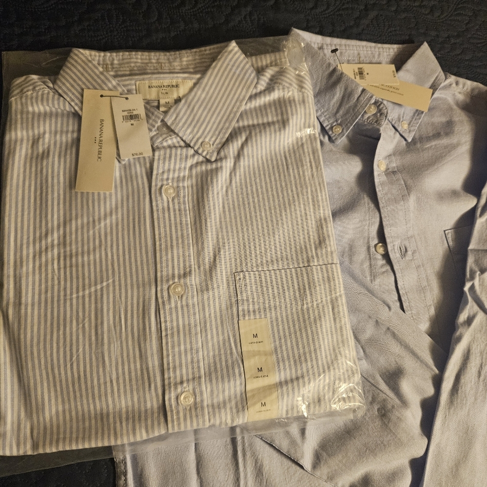 2 - NWT Banana Republic Men's Slim Dress Shirts - Medium